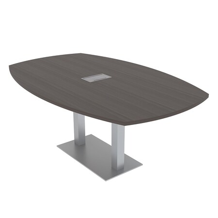 Skutchi Designs 45 in W, 72 in L, 29 in H, Engineered Wood Top, Brown HAR-ABOT-46X72-DOU-ELEC-XD1025